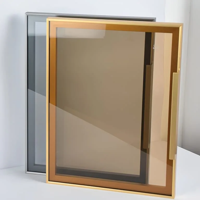 Premium Aluminum Alloy Wardrobe Glass Door with Pin Hinge — view 4
