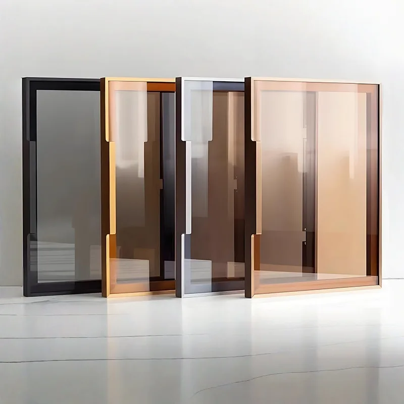 Premium Aluminum Alloy Wardrobe Glass Door with Pin Hinge — view 6