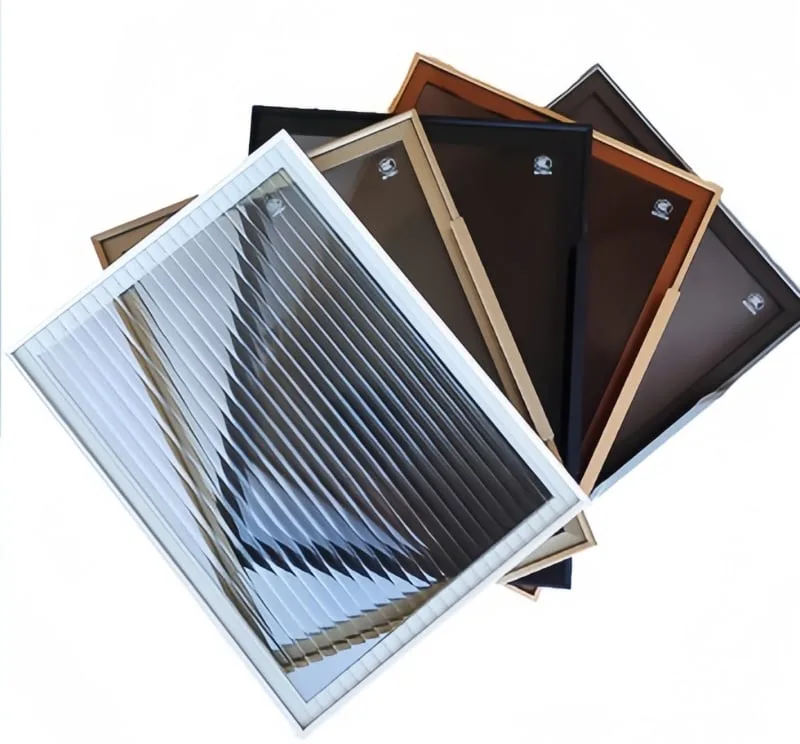 Aluminum Alloy Wardrobe Glass Door with Pin Hinge — view 3