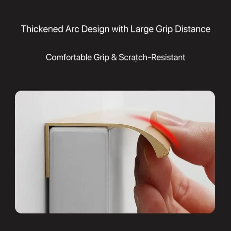 Aluminum Edge-Sealed Minimalist Invisible Pull Handle — view 2