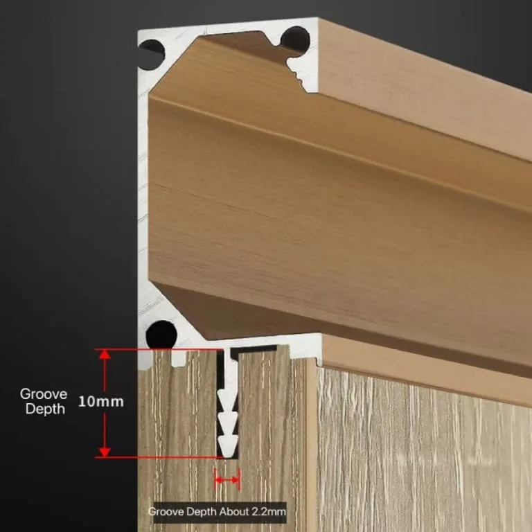 Aluminum G-Shape Groove Pull Handle