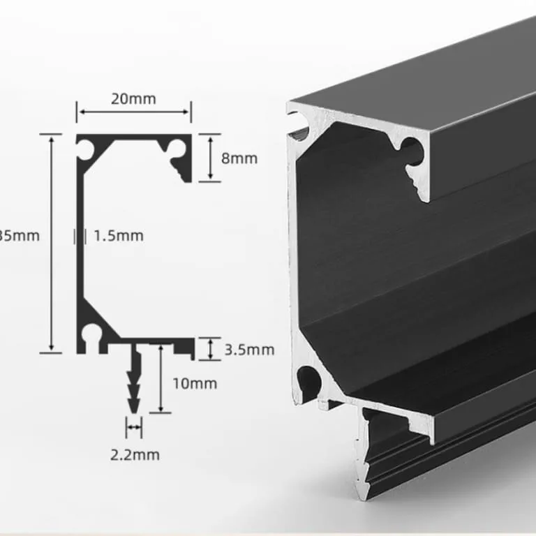 Aluminum G-Shape Groove Pull Handle — view 5