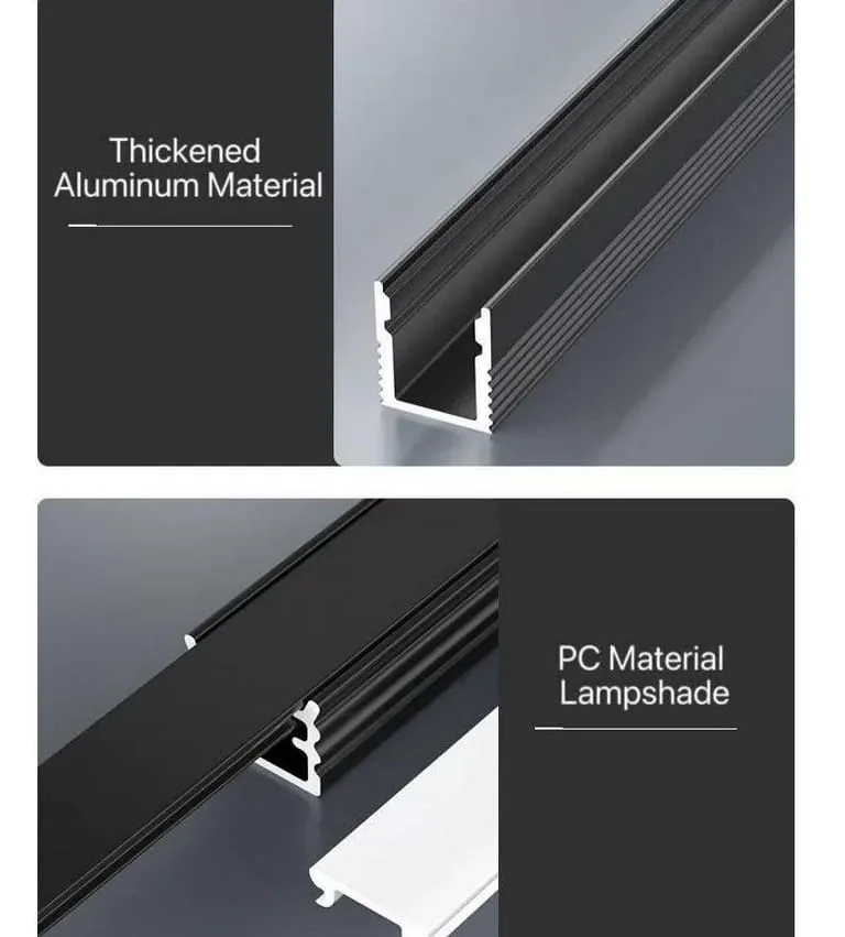 Aluminum Recessed U-Shaped LED Channel — view 2