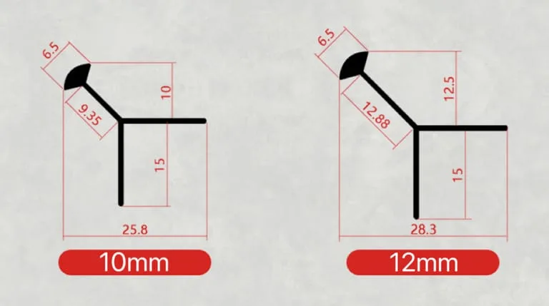 Aluminum Y-Shaped External Corner Trim — view 5