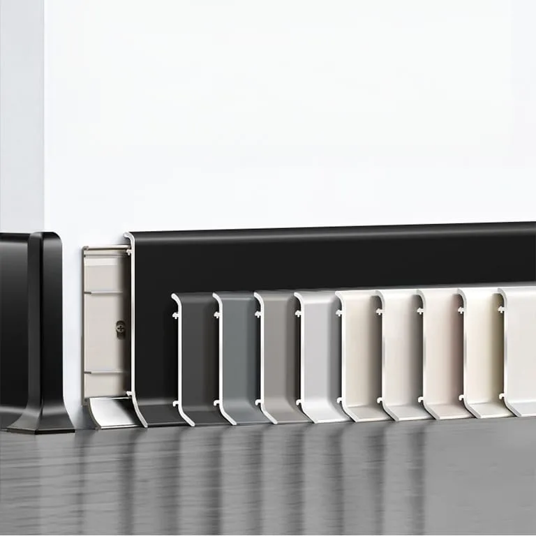Anodized Aluminum Diamond Type Skirting Board