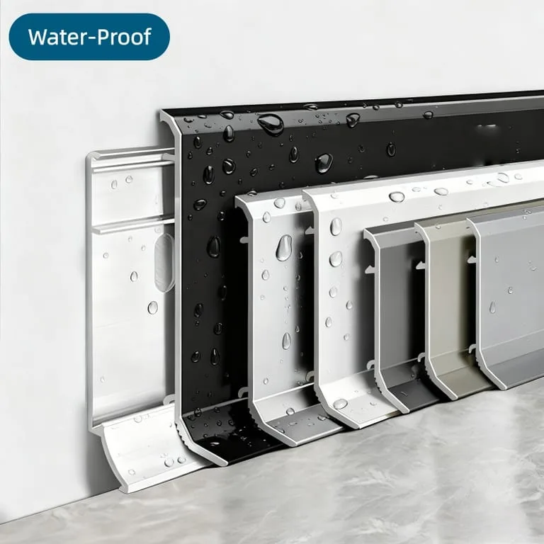 Anodized Aluminum Diamond Type Skirting Board — view 2