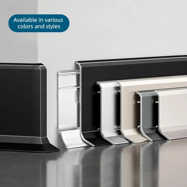 Anodized Aluminum Diamond Type Skirting Board — view 5