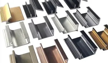 Anodized Mirror Silver Aluminum Profile — view 2