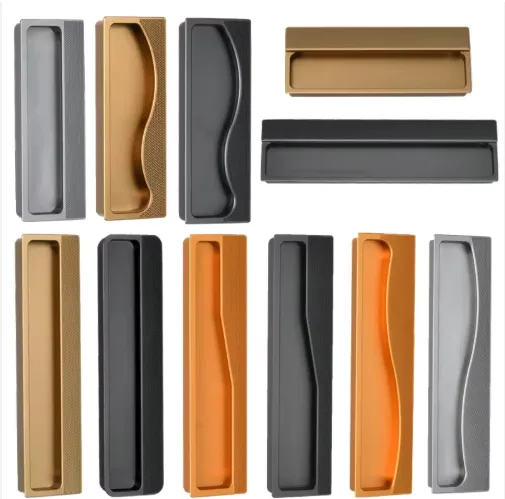 Concealed Hidden Aluminum Alloy Flush Pull Handle — view 2