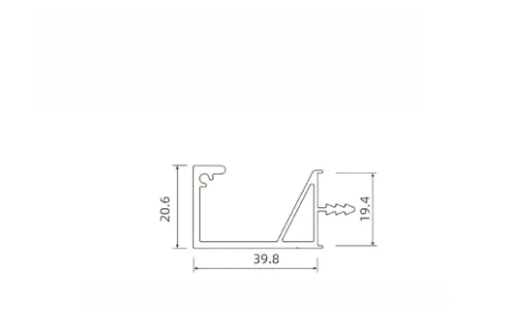 G-Shape Cabinet Handle with Triangle End Caps — view 6