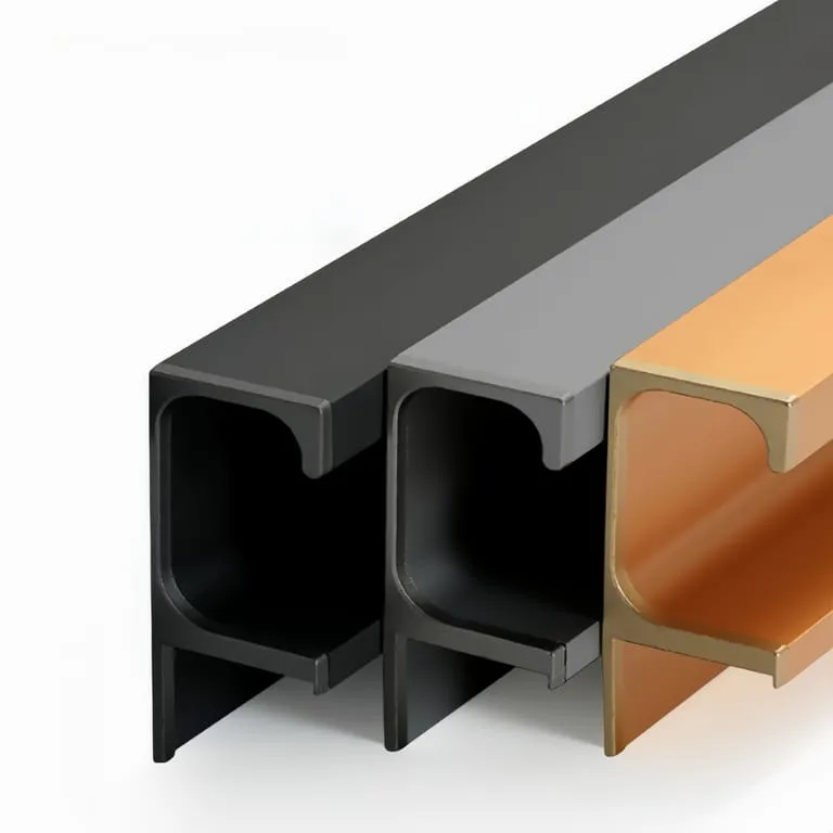 G-Shape No-Slot Cabinet Handle with End Caps