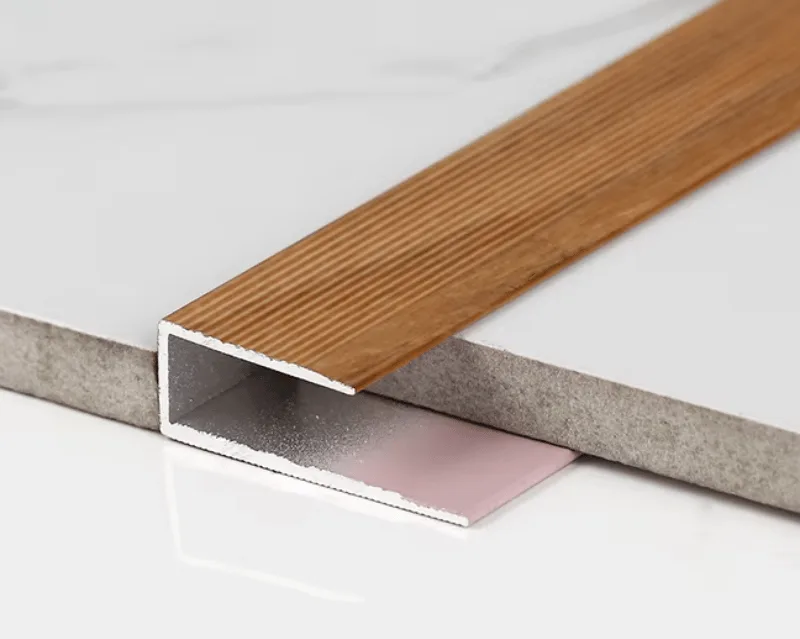 Modern C-Shaped Aluminum Transition Strip — view 4