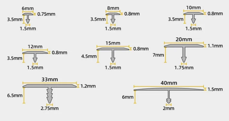Multi-Color Aluminum Alloy Decorative Trim — view 2