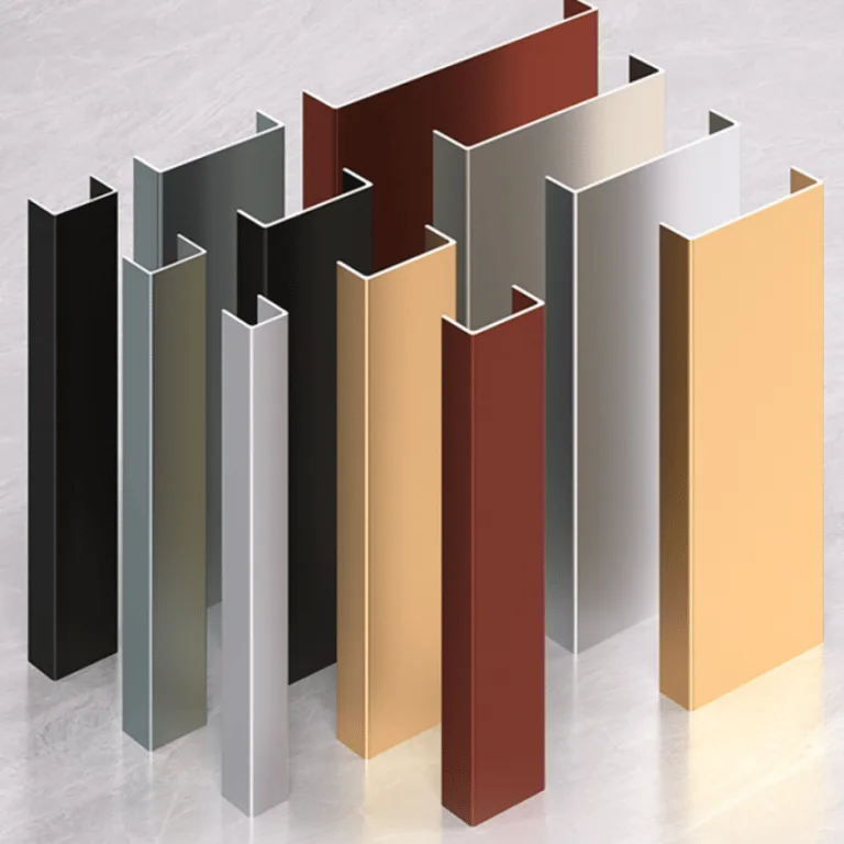 Multi-Color Aluminum Alloy U-Shaped Decorative Trim — view 2