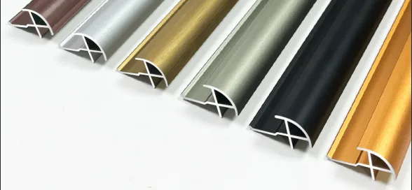 Multi-Color Aluminum Round External Corner Trim — view 3