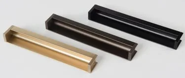 Recessed Aluminum L-Shaped Handles — view 2