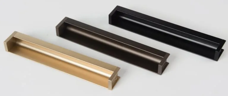 Recessed Aluminum L-Shaped Handles — view 3