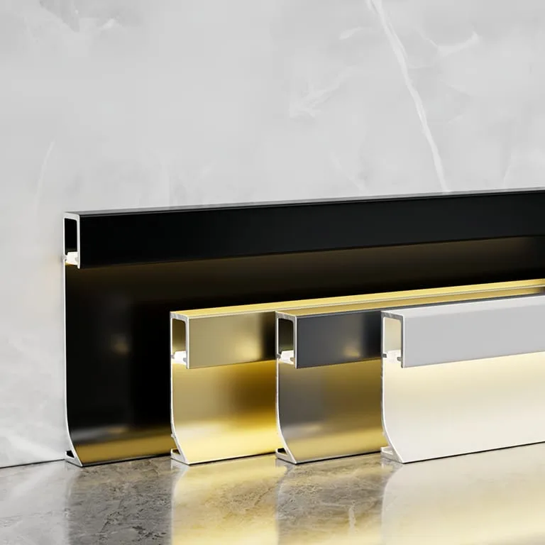 Waterproof LED Aluminum Floor Skirting Baseboard